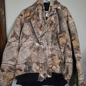 Vintage Carhartt Realtree Camo, J221 CAP, Camouflage Hooded Jacket